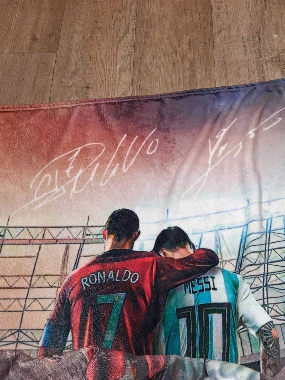 Football Legends Blanket, Ronaldo-Messi Blanket, 50in x 40in